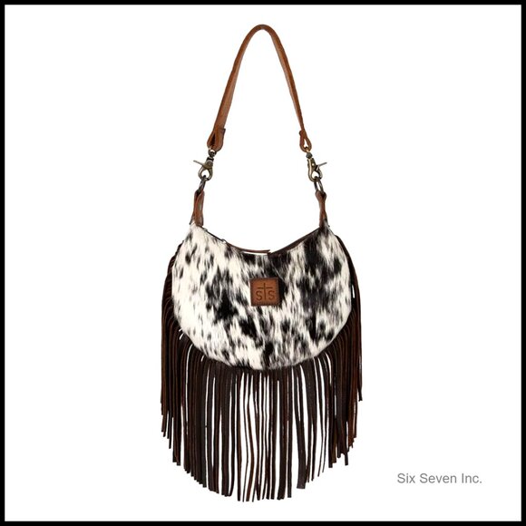 Genuine Full Grain Leather Handbag with Removable Shoulder Strap